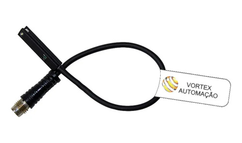 sensor magnético para cilindro pneumático 3 fios npn cabo m8