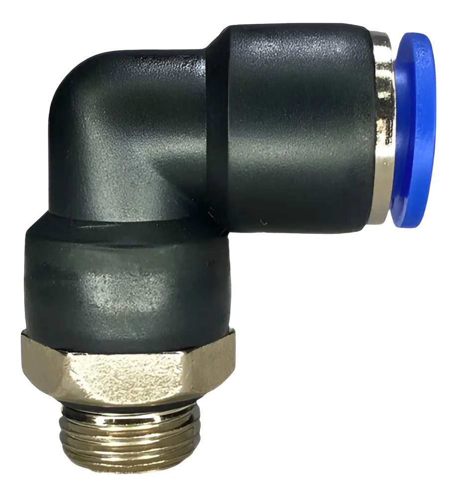 conexão pneumática cotovelo 10mm x 1/4 engate rápido imagem do produto