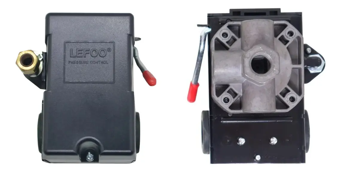 pressostato Lefoo compressor de ar 4 vias 80 120 psi