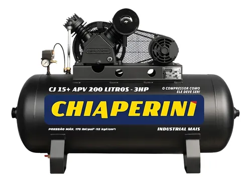 Compressor Industrial 15+ PCM/APV 200 Litros Monofásico
