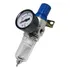 Filtro regulador ar compressor 1/4 com manômetro e suporte