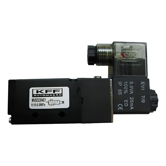 KFF Válvula Solenoide Pneumática Direcional 5/2 Vias 1/4 220V