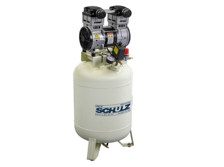 Compressor odontológico Schulz CSD 10/60 isento de óleo 60 litros