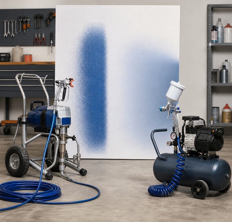 Máquina de pintura airless ou compressor com pistola para pintura