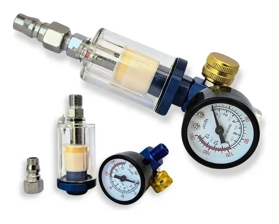 Filtro regulador de ar 1/4 com manômetro para compressor