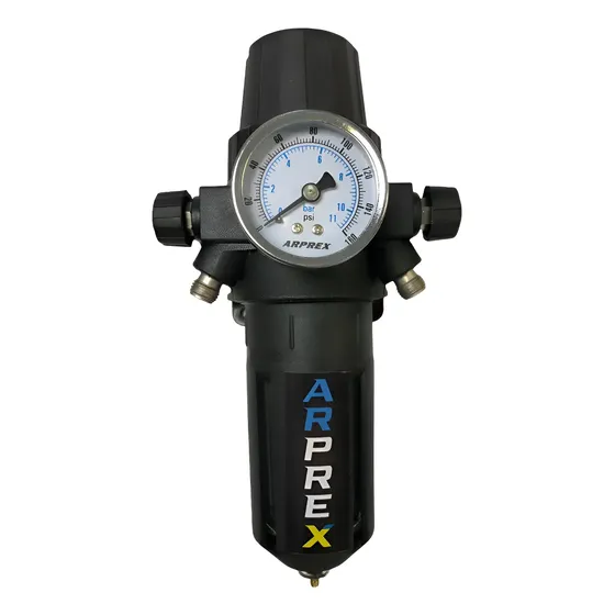 Filtro regulador de ar Arprex 1/2 e 1/4 para compressor